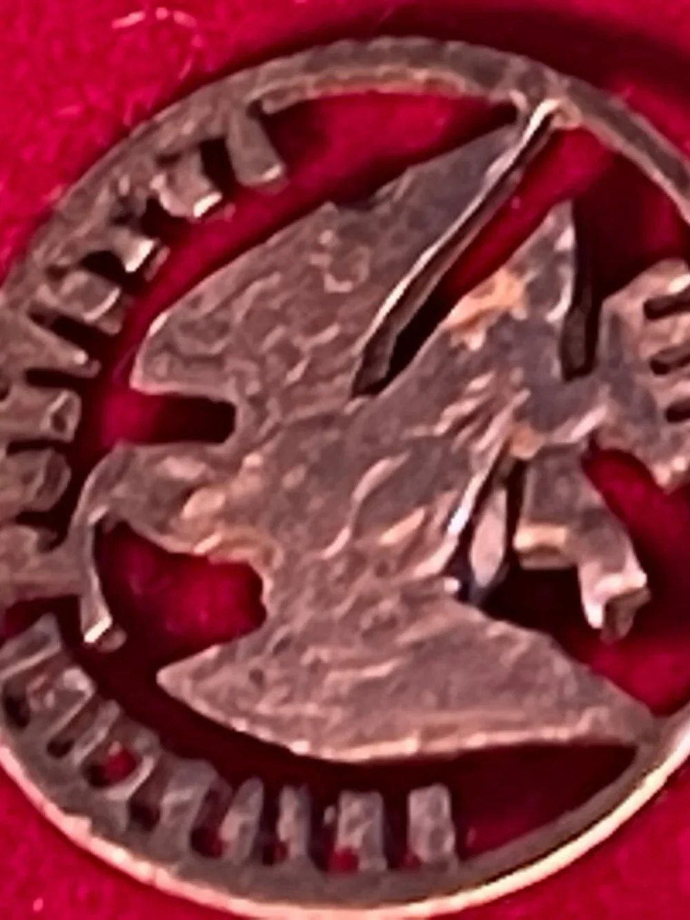 Vintage Mexican Silver Centavos Eagle Stick Pin
